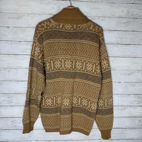 Vintage Pendleton Lobo Wool Cardigan Sweater Southwestern Knit Large - Picture 7 of 7